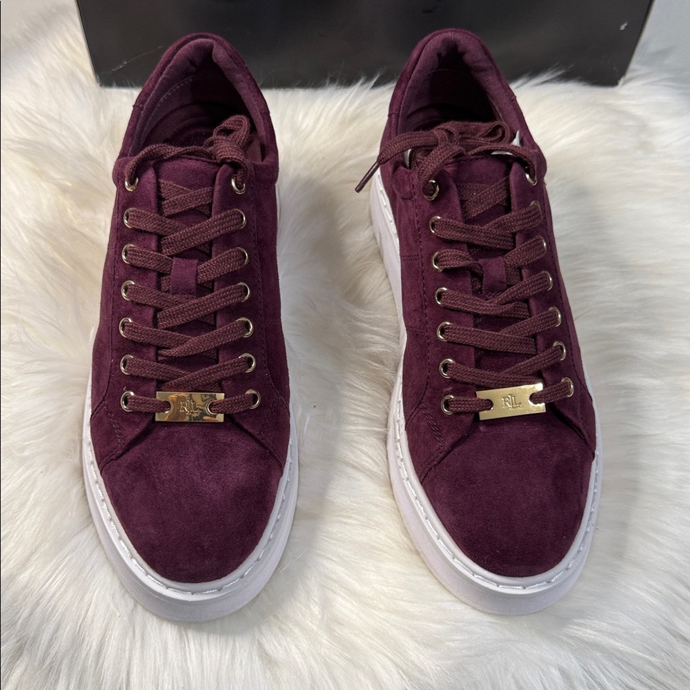 Ralph Lauren Angeline SK suede sneakers